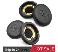 1 paio di cuscinetti auricolari in pelle per Jabra ELITE 45H Evolve2 65 cuffie cuscinetti in schiuma elastica cuscino in spugna di ricambio di buona qualità