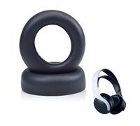 1 paio di cuscinetti di ricambio per auricolari Sony PlayStation 5 Pulse PS5 3D Wireless Headset Soft Protein PU Pelle Imbottitura con Memory Foam (Nero)