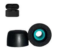 1 paio di cuscinetti in memory foam per Sony WF-1000XM6, tappi per le orecchie con isolamento acustico, cuscinetti di ricambio in schiuma per WF-1000XM6 (nero medio)