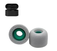 1 paio di cuscinetti in memory foam per Sony WF-1000XM6, tappi per le orecchie con isolamento acustico, cuscinetti di ricambio in schiuma per custodia di ricarica WF-1000XM6 (grigio medio)