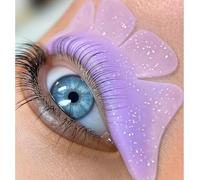 1 paio di cuscinetti per sollevamento ciglia, per lifting ciglia, ultra sottili, autoadesivi, per Perming Step 1, traspiranti, per salone e uso domestico (viola)