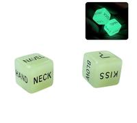 1 paio di dadi fosforescenti per coppie, giochi romantici per adulti, divertenti feste con gioco luminoso per coppie, regali di anniversario, i nostri giochi, regali per lo sposo notturno sporco, per