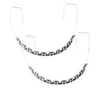 1 paio di decorazioni temporanee per denti, pratiche staffe per dientes robuste Retenedores de Dientes Ortodoncia puntelli per studenti di odontoiatria per praticare (nero)