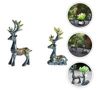 1 paio di decori artigianali Elk Bellissimi Modelli di alci ornamenti