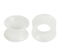 1 paio di dilatatori in silicone trasparente, flessibili, sottili, ipoallergenici, dilatatori per orecchini, dilatatori morbidi, gioielli Tuneles de Oreja Para Hombre per uomini e donne, 3 mm (8 G), 8