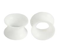1 paio di dilatatori in silicone trasparente, flessibili, sottili, ipoallergenici, dilatatori per orecchini, dilatatori morbidi, gioielli Tuneles de Oreja Para Hombre per uomini e donne, 3 mm (8 G