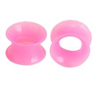 1 paio di dilatatori in silicone trasparente, flessibili, sottili, ipoallergenici, dilatatori per orecchini, dilatatori morbidi, gioielli Tuneles de Oreja Para Hombre per uomini e donne, 3 mm (8 G), 3