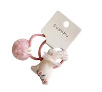 1 paio di elastici per capelli delicati per neonati elastici con ornamenti a sfera, cravatte per bambini