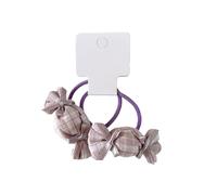 1 paio di elastici per capelli in tessuto a quadri dolci per bambini delicati elastici antiscivolo design quotidiano scuola giochi abiti elastici colorati caramelle