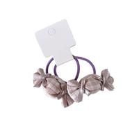 1 paio di elastici per capelli in tessuto a quadri dolci per bambini delicati elastici antiscivolo design quotidiano scuola giochi abiti in panno morbido fasce per capelli bambini