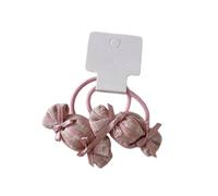 1 paio di elastici per capelli in tessuto color caramella per bambini, delicati sulla pelle, accessori per uso quotidiano, elastici colorati