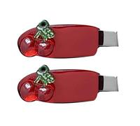 1 paio di eleganti fermagli per capelli a forma di ciliegie, stile cartone animato, mollette, mollette, mollette, per feste e abbigliamento casual