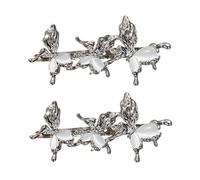 1 paio di eleganti fermagli per capelli a forma di farfalla con pietra a forma di occhio di gatto, con design traforato, per donne e adolescenti, uso quotidiano