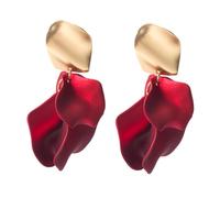 1 paio di eleganti orecchini a sospensione auricolari per pesi per le gocce di petali chic per matrimoni e indossano quotidianamente un design leggero presente per donne di tutte le età