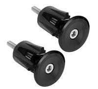 1 Paio di Estremità del Manubrio della Bici Tappo in Lega di Alluminio Espansione Regolabile Tappi Terminali del Manubrio della Bicicletta per Manubri Più Grandi di 17mm ID BMX MTB Bici(Nero)
