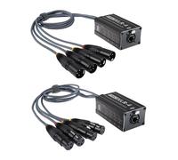 1 Paio di Extender Ethernet Snake XLR /Femmina A 4 Canali Cat5/Cat6 8193