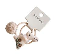1 paio di fasce per capelli delicate cravatte forcine per neonati elastico con ornamenti a sfera leggero clip per bambini