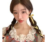 1 paio di fascette per capelli in gomma per donne e bambini elastici per capelli per bambini Nessun danno coda di cavallo titolare fiocco per capelli bambino cravatta elastica per capelli elastici per