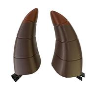 1 paio di fermagli per capelli a forma di corno forcina per capelli di Halloween fermagli per capelli diavolo accessori per capelli per cosplay festa