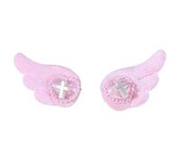 1 paio di fermagli per capelli alla moda decorati con ali d'angelo e amore, ideali come regalo sicuro per bambini