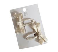 1 paio di fermagli per capelli alla moda per bambini, a forma di foglia, serie di colori con fiocco, forcine per capelli dolci per capelli puntelli per bambine