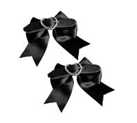 1 paio di fermagli per capelli con fiocco a forma di cuore, per feste di Halloween, per donne e ragazze, per scattare foto, coda di cavallo, frangia