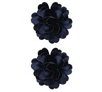 1 paio di fermagli per capelli per bambine, tinta unita, con clip, motivo floreale, accessori per capelli, colore naturale (L, taglia unica)