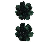 1 paio di fermagli per capelli per bambine, tinta unita, con clip, motivo floreale, accessori per capelli, colore naturale (H, taglia unica)