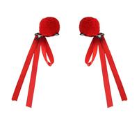 1 paio di fermagli per capelli per chignon con nastro di peluche per acconciature per creare copricapo cinematografico anime cinesi per ragazze fino a 3 anni