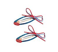 1 paio di fermagli per capelli traspiranti con fiocchi bicolore abbellimento e pratiche superfici di gocciolamento di olio design clip moda