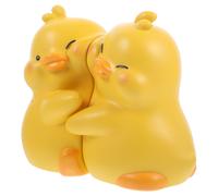 1 paio di fermalibri in cartone animato che abbracciano l'anatra. Fermalibri