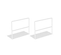 1 paio di fermalibri in ferro battuto libro semplice desktop ufficio rivista organizzatore stand mensola titolare metallo pieghevole clip clip di carta morsetti a molla legante mollette da bucato