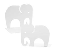 1 paio di fermalibri in metallo a forma di elefante, creativo, a forma di elefante, antiscivolo, in ferro, decorativo, per bambini, biblioteca, casa, scuola, ufficio, decorazione