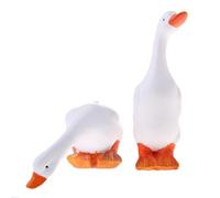 1 paio di figura di anatra realistica per la decorazione del laghetto con acqua