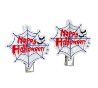 1 paio di forcine antiscivolo per Halloween con teschio zucca scheletro fascino leggero acrilico presa per costumi da festa presa sicura fermagli per capelli per costumi