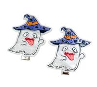 1 paio di forcine antiscivolo per Halloween con teschio zucca scheletro fascino leggero acrilico presa per costumi da festa presa sicura fermagli per capelli per costumi