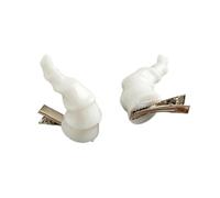 1 paio di forcine per capelli a forma di corno del diavolo, clip per capelli da donna, per Halloween, coda di cavallo, trecce