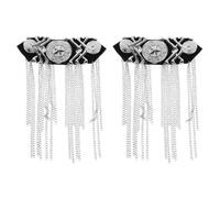1 paio di frange per spalle per giacche - spalline decorative - accessori per