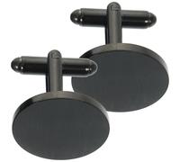1 paio di gemelli rotondi per camicia, unisex
