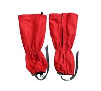1 Paio Di Ghette For Le Gambe, Ghette For Scarponi Da Neve Lunghe 46 Cm, Coprigambe Leggero Protetto, Antivento E Anti-serpente, Tenuta Regolabile Facile Da Trasportare(Red)