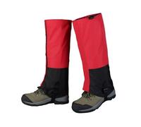 1 Paio Di Ghette Leggere For Le Gambe, Ghette Da Neve Lunghe 44 Cm Antivento, Con Coulisse Superiore Regolabile, For La Caccia All'arrampicata In Montagna(Red)