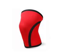 1 paio di ginocchiere ad alte prestazioni per sollevamento pesi e powerlifting, supporto a compressione per squat, design unisex (rosso, L)