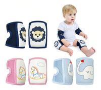 1 Paio di Ginocchiere antiscivolo per neonati con motivi carini, adatte per strisciare, camminare, protezione antiurto per bambini, dispositivo di protezione per gattonare e camminare Principe ranocch