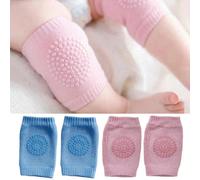 1 paio di ginocchiere antiscivolo per neonati, manicotti protettivi per gomiti e ginocchia per neonati e bambini piccoli che strisciano rosa,blu,coniglietto rosa,cervo giallo,dinosauro grigio,koala ka
