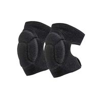1 paio di ginocchiere in spugna, antiscivolo anti-collisione, ginocchiere funzionanti, ginocchiere regolabili, unisex, adatte per sport all'aria aperta, danza, pallavolo, ecc. (nero)