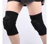 1 Paio di ginocchiere in spugna nera per danza, pattinaggio, sport, protezione per le ginocchia, accessori palestra, supporto per le ginocchia, ginocchiere sportive, ginocchiere da palestra L,M,S,XLPo