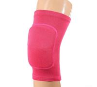 1 paio di ginocchiere sportive a compressione con nylon elastico e spugna spessa per comfort e prevenzione dello sforzo muscolare (XS rosso)