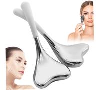 1 paio di globi di ghiaccio per la cura della pelle per massaggiatore per il viso per strumenti di bellezza a forma di bellezza a forma di venatura per le donne.