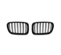 1 Paio Di Griglie Anteriori A Rene Nero Lucido Opaco Per BMW X3 F25 2010 2011 2012 2013 Paraurti Da Corsa Griglia Griglie Anteriori(Look in carbonio)