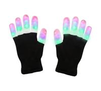 1 Paio Di Guanti Colorati Luminosi, Guanti Da Palla Colorati, Guanti Di Carnevale Scintillanti, Guanti Da Tifo Colorati, Adatti Per Concerti, Feste E Carnevali
